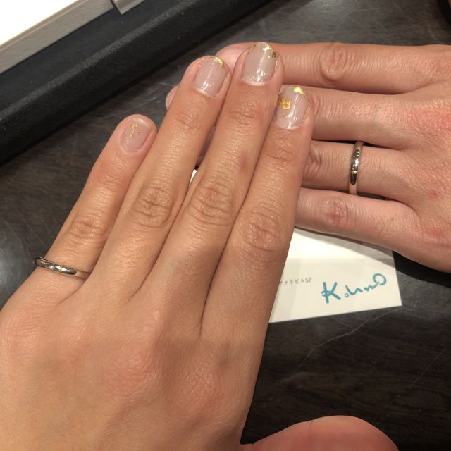 【ケイウノ ブライダル(K.UNO BRIDAL)の口コミ】 自身で純プラチナの金属を結ぶというとセレモニーがある結婚指輪。ただ指…