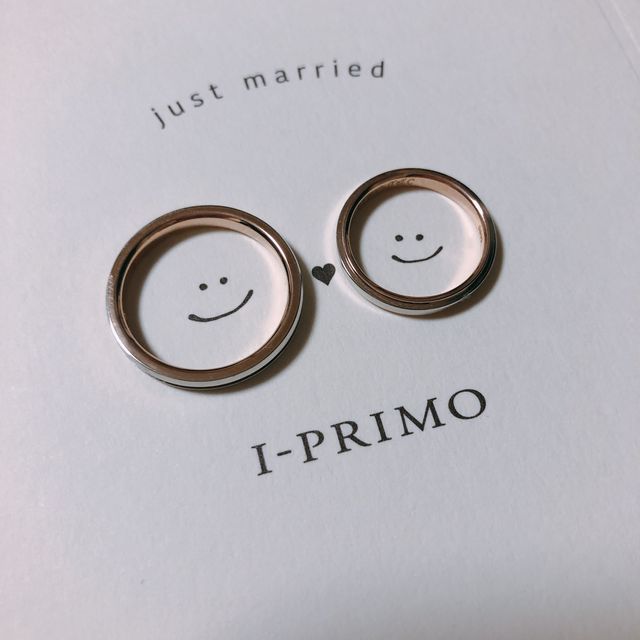 【アイプリモ(I-PRIMO)の口コミ】 元々ピンクゴールドが大好きで、彼もプラチナよりはピンクゴールドで探し…