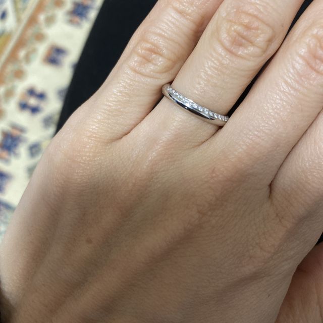 【アイプリモ(I-PRIMO)の口コミ】 指輪の太さが細すぎず適度にあったこと。2wayでシーンに合わせてシンプル…