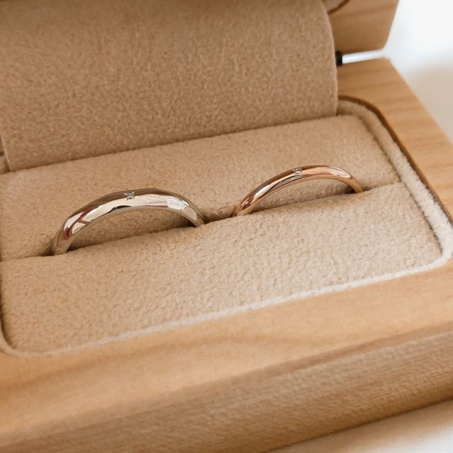 【uchimari(ウチマリ)の口コミ】 シンプルで大人かわいい指輪を探していました。既製品ではないので、この…