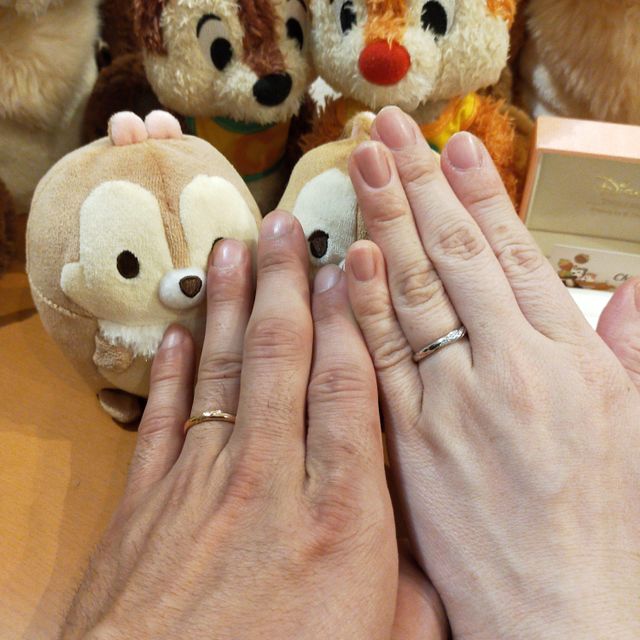 【ケイウノ ブライダル(K.UNO BRIDAL)の口コミ】 奥さんになる人がチップ、デール大好きでケイウノさんで絶対に購入する話…