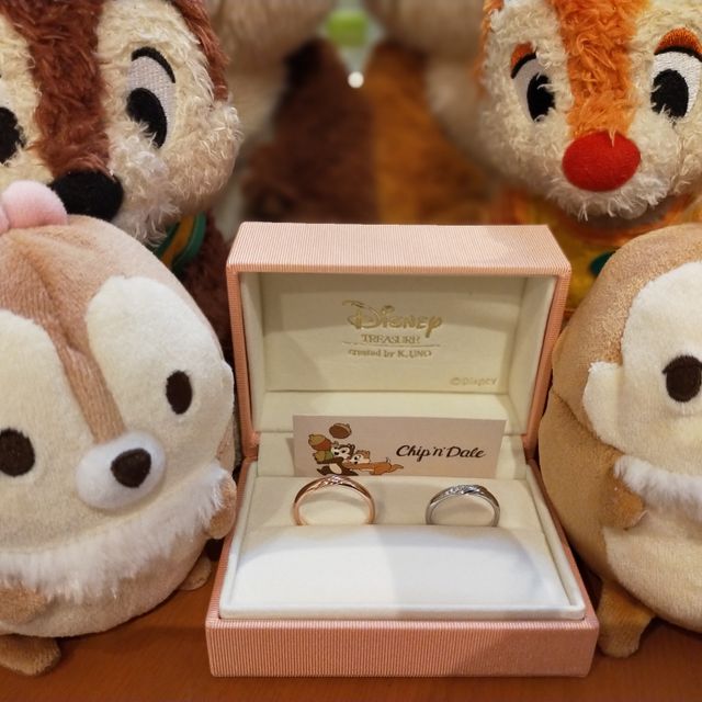 【ケイウノ ブライダル(K.UNO BRIDAL)の口コミ】 奥さんになる人がチップ、デール大好きでケイウノさんで絶対に購入する話…