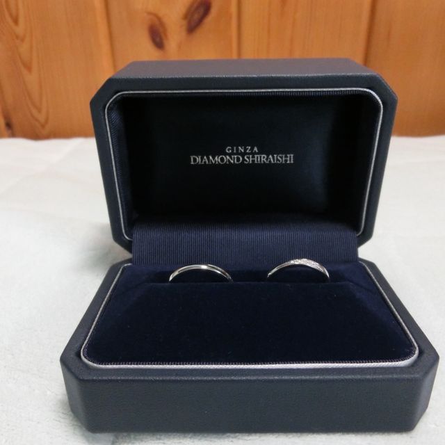【銀座ダイヤモンドシライシの口コミ】 最初にホームページを見てデザインを決め、私たちのイメージにぴったりだ…