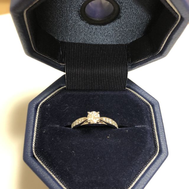 【銀座ダイヤモンドシライシの口コミ】 Diana D.(ディアナ ディー）ダイヤモンドの石座とプラチナアームの立体的…