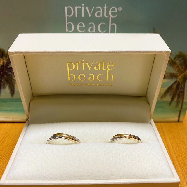 【PRIVATE BEACH(プライベートビーチ)の口コミ】 ハワイアンジュエリーであること、細めのものであったこと、何より2人とも…