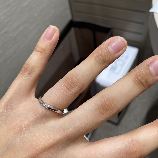 【アイプリモ(I-PRIMO)の口コミ】 ダイヤにこだわっており、綺麗なカットだった。
男性の方にはつや消し加工…