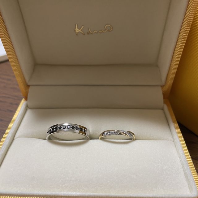 【ケイウノ ブライダル(K.UNO BRIDAL)の口コミ】 色々見た中で、デザインが可愛くて、実際にはめてみた時にこれだと感じま…