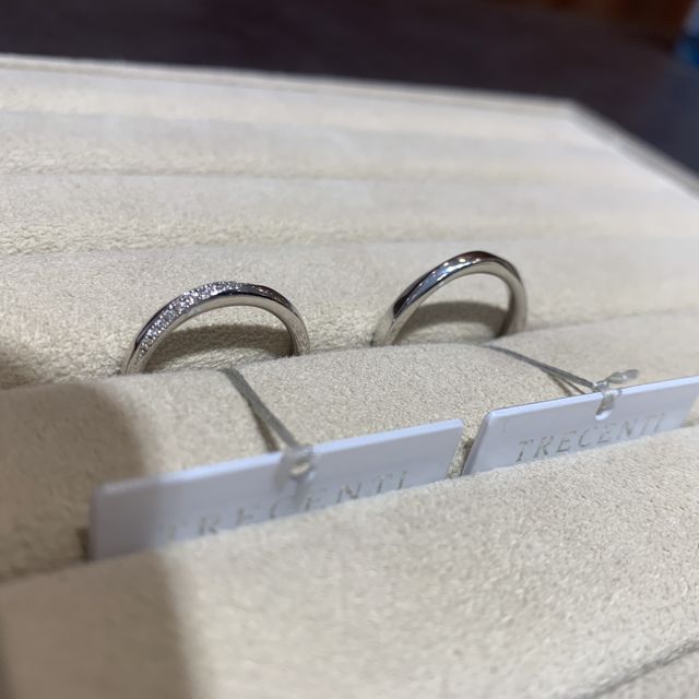 【TRECENTI(トレセンテ)の口コミ】 左の2020-ALのデザインは、ダイヤの輝きとプラチナの輝きが両方楽しめる綺…