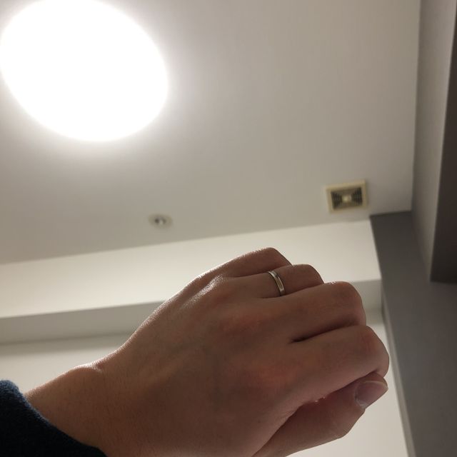 【アイプリモ(I-PRIMO)の口コミ】 素材は金属アレルギーのためプラチナにしました。結婚指輪は大体プラチナ…