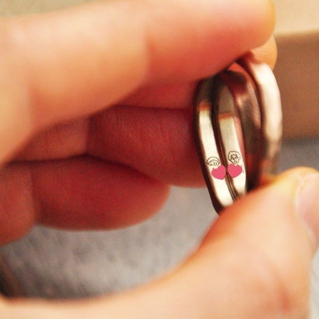 【uchimari(ウチマリ)の口コミ】 「指輪を手作りできること」「似顔絵刻印が入れられること」この２つを譲…