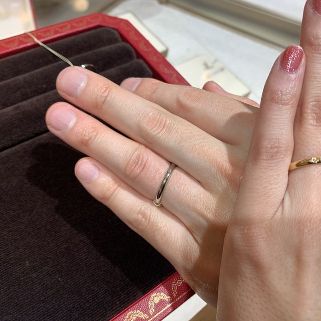 【カルティエ(Cartier)の口コミ】 普段ブランド品を身につけていないので、結婚指輪はブランドに拘ってみた…