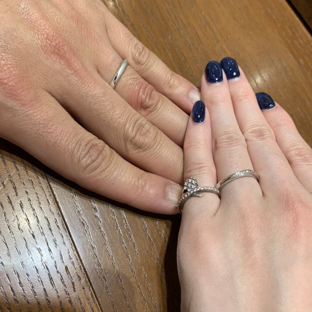 【TRECENTI(トレセンテ)の口コミ】 結婚指輪を選んで来店しました。
ブランドや商品の説明がわかりやすく、指…