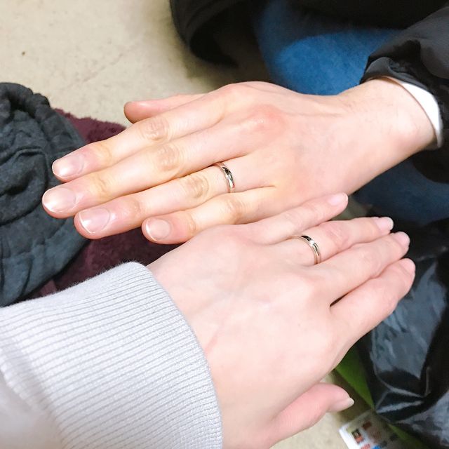 【銀座ダイヤモンドシライシの口コミ】 当初探していたデザインとはまったく違いましたが、ピンクゴールドとシル…