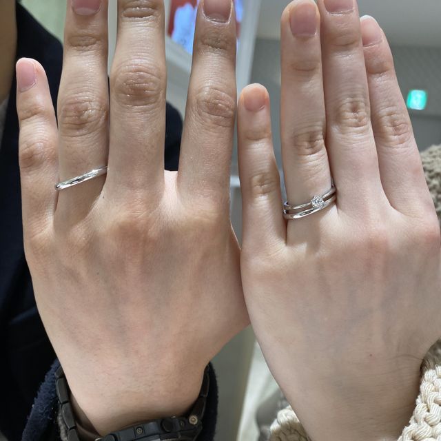 【TRECENTI(トレセンテ)の口コミ】 シンプルで細身のデザインが好きということを伝えていたので、おすすめの…