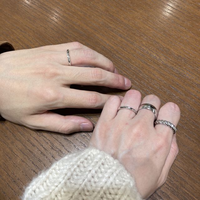 【TRECENTI(トレセンテ)の口コミ】 私自身普段からよく指輪を着けるので、手持ちの指輪と並んだ時に馴染むこ…