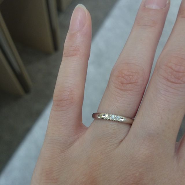 【MIKIMOTO(ミキモト)の口コミ】 2つとも、探し始めた頃の第一候補だったデザインです。一枚目はリングの形…