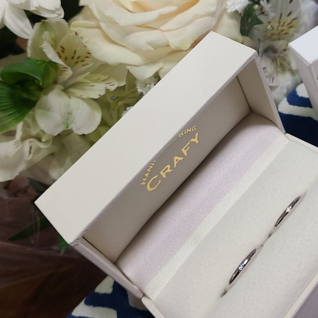 【CRAFY(クラフィ)の口コミ】 結婚を決める前から指輪は2人で手作りにしたいと考えており、婚約をしてか…
