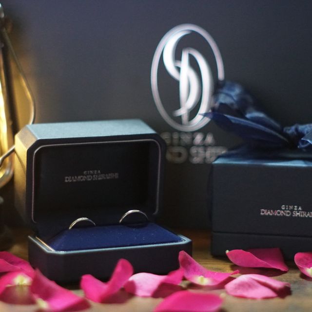 【銀座ダイヤモンドシライシの口コミ】 普段付けをかんがえ、シンプルでキラッと光るダイヤが可愛い、つけている…