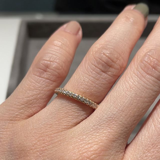 【ティファニー(Tiffany & Co.)の口コミ】 ローズゴールドとプラチナ両方ありましたが、ローズゴールドはプラチナの…