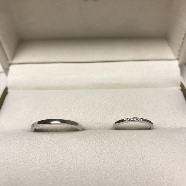 【ヴァンドーム青山(VENDOME AOYAMA)の口コミ】 ヴァンドーム青山らしいデザインに惹かれて。イエローゴールドと悩みまし…