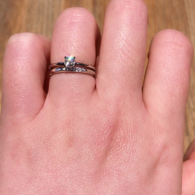 【ヴァンドーム青山(VENDOME AOYAMA)の口コミ】 ヴァンドーム青山らしいデザインに惹かれて。イエローゴールドと悩みまし…