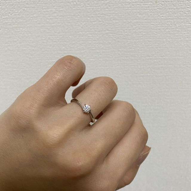 【BRILLIANCE+(ブリリアンスプラス)の口コミ】 彼より一粒ダイヤをプレゼントして頂き、後日デザインを一緒に考えました…