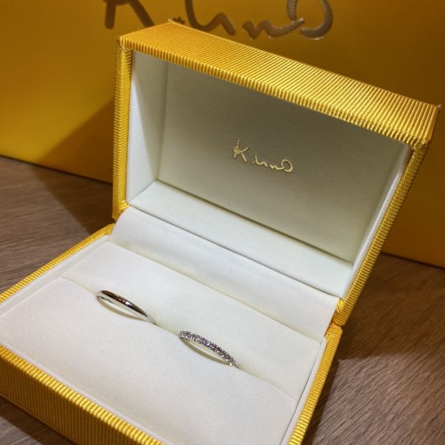 【ケイウノ ブライダル(K.UNO BRIDAL)の口コミ】 エタニティリングを探していました。しかし、エタニティというとデザイン…