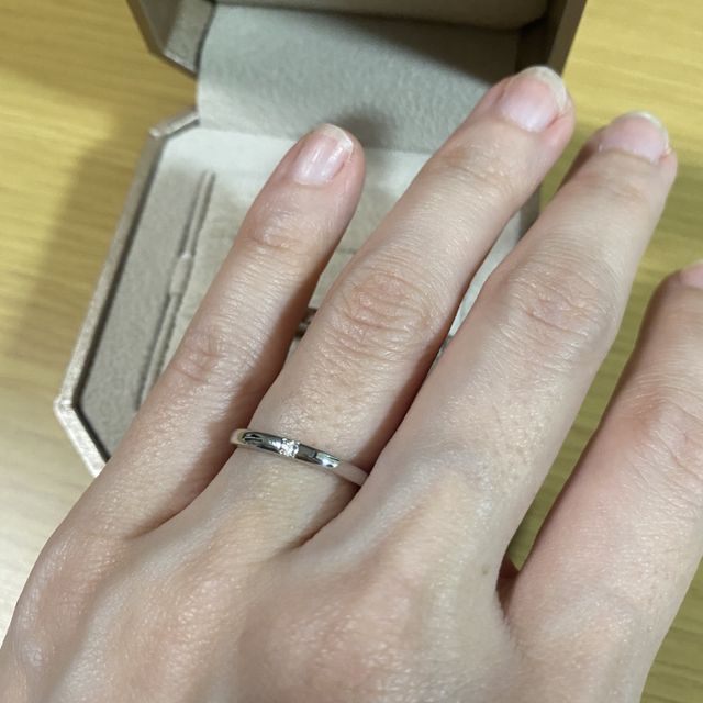 【TRECENTI(トレセンテ)の口コミ】 もともとセットになっていた指輪ではなく、お互いがいいと思ったものをそ…