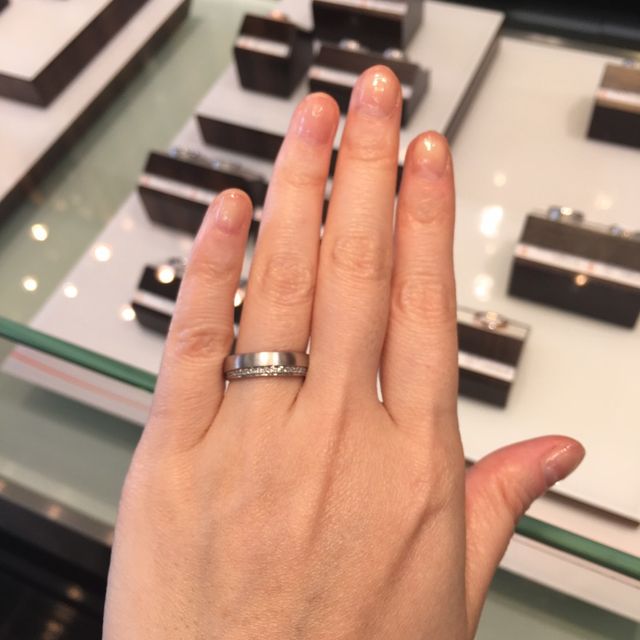 【CHRISTIAN BAUER(クリスチャンバウアー)の口コミ】 太目のリングなので、おばあちゃんになってから指が太くなってしまっても…
