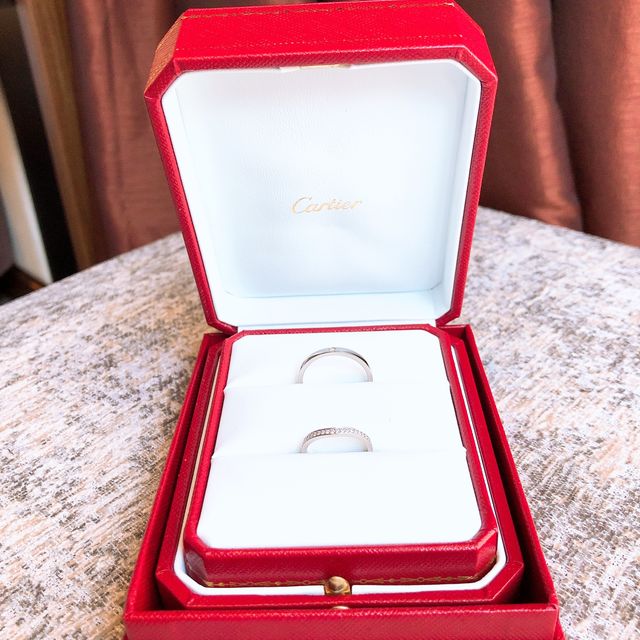 【カルティエ(Cartier)の口コミ】 ブランドと指輪のデザインに一目惚れして即決でした。また婚約指輪もカル…