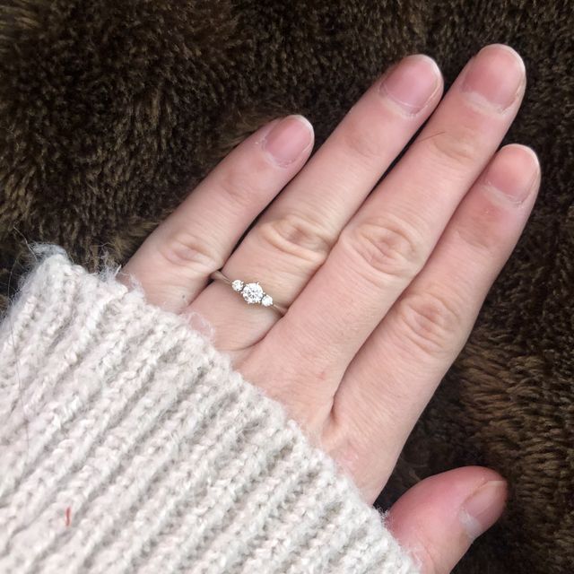 【TRECENTI(トレセンテ)の口コミ】 大きすぎず小さすぎず、普段使いや結婚指輪と重ね付けできるものを探して…