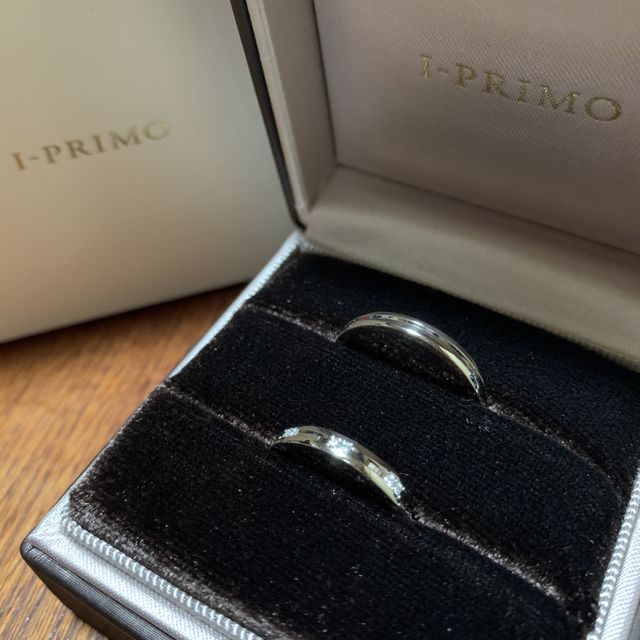 【アイプリモ(I-PRIMO)の口コミ】 結婚指輪特有の内甲丸デザインのものではなく平打ちのものが良かったのと…
