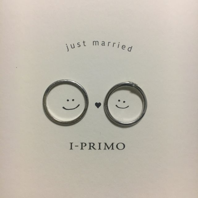 【アイプリモ(I-PRIMO)の口コミ】 お互い指輪などアクセサリーをつける習慣がないため、とにかくシンプルで…