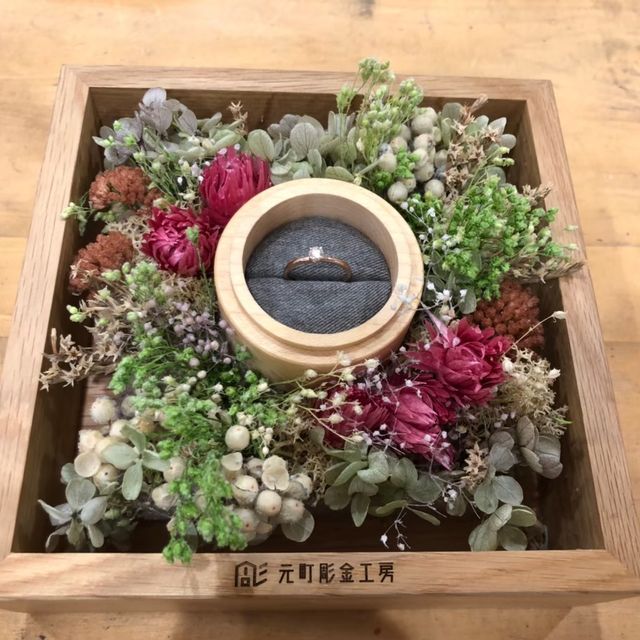 【鎌倉彫金工房の口コミ】 二人で手作りできることが決め手でした。婚約指輪はつける機会も少ないし…