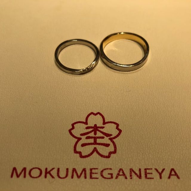 【杢目金屋(もくめがねや)の口コミ】 指輪のデザインはブランド名の通り木目金のもので、ほかにはなかなかない…