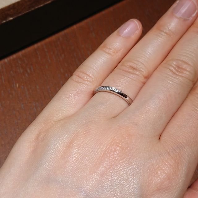 【TRECENTI(トレセンテ)の口コミ】 思っていた感じの指輪のデザインだったことと、つけた感じか良かったので…