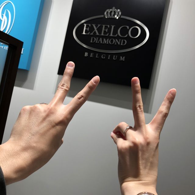 【エクセルコダイヤモンド(EXELCO DIAMOND)の口コミ】 デザイン性がずば抜けて好みだった。他にはない１つだけのデザインが決め…