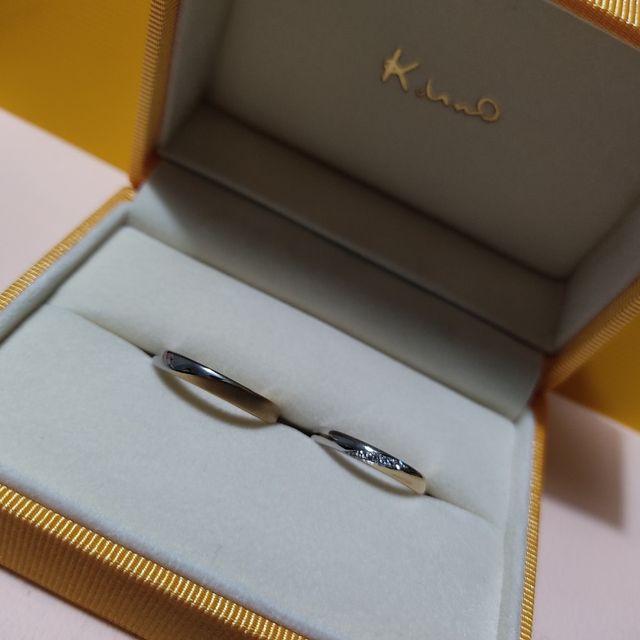 【ケイウノ ブライダル(K.UNO BRIDAL)の口コミ】 結婚指輪なので、男性女性ともに価格の物をさがしておりました。お互いが…