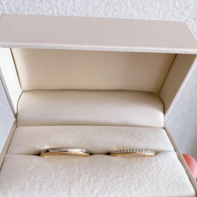 【RosettE(ロゼット)の口コミ】 あまり人と被らないデザインが良くて色々と探していました。ミル打ちがと…