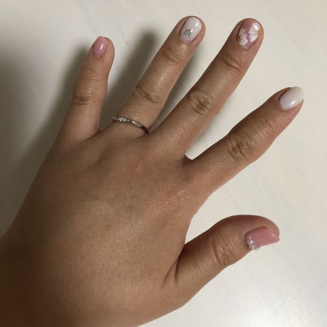 【canal4℃(カナルヨンドシー)の口コミ】 職業柄あまりキラキラしていない方がよいかなと思いつつ、やっぱりダイヤ…