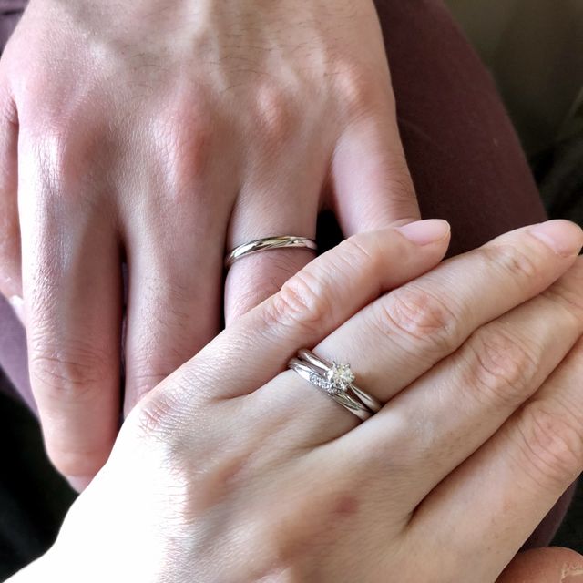 【アイプリモ(I-PRIMO)の口コミ】 旦那から婚約指輪をアイプリモさんでプレゼントされたので、結婚指輪もぜ…