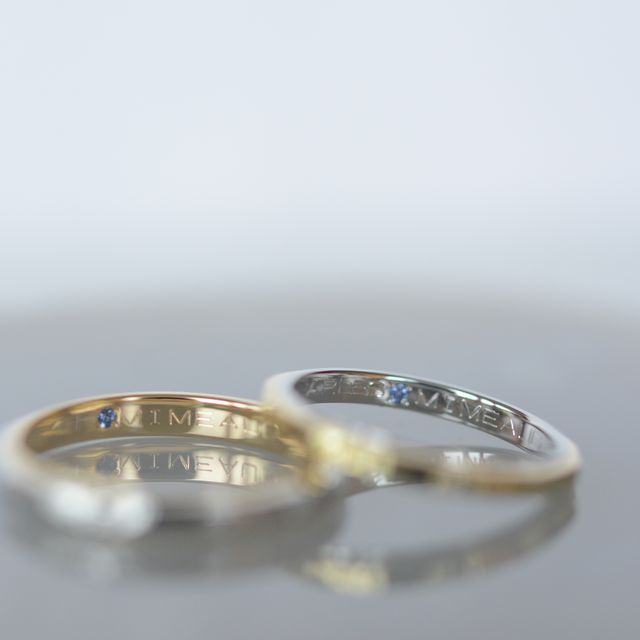 【CRAFY(クラフィ)の口コミ】 自分たちで自由にデザインを決められたのが良かったです。
ゴールドとシル…