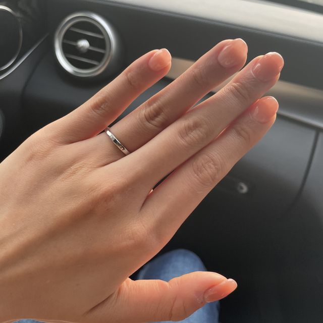 【ついぶ工房の口コミ】 デザインや印字等2人だけのものを作りたくて、手作りの結婚指輪を選びまし…