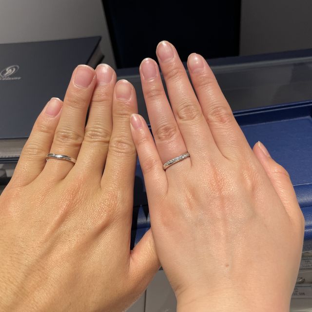 【銀座ダイヤモンドシライシの口コミ】 豊富な種類の中から、好みのデザインと付け心地に出会ったことと、主人の…