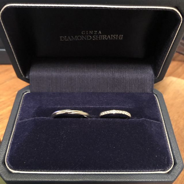 【銀座ダイヤモンドシライシの口コミ】 お客様対応がある仕事なので、仕事とプライベートで指輪の印象を変えられ…