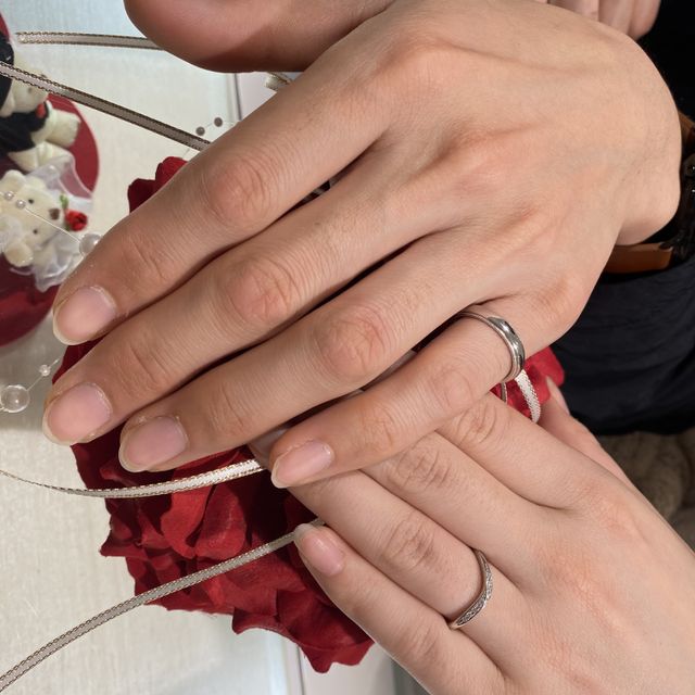 【TRECENTI(トレセンテ)の口コミ】 結婚指輪を探しに何店舗か見させて頂きましたが、ハナユメのサイトから初…