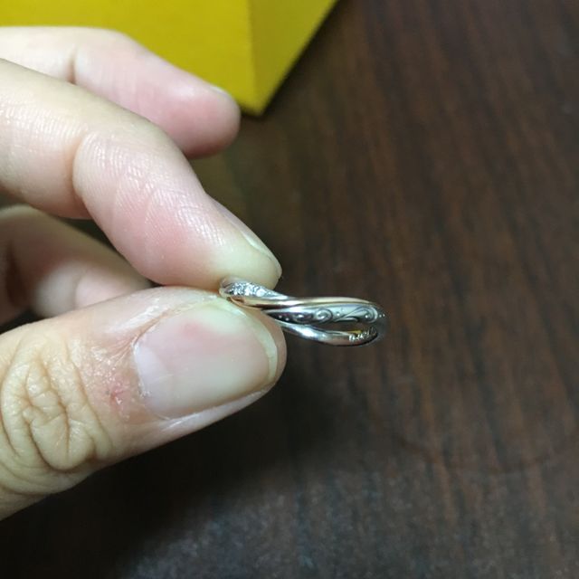 【ケイウノ ブライダル(K.UNO BRIDAL)の口コミ】 何店舗かで迷いましたが、プラチナのみのデザインがあまり好きでなくピン…