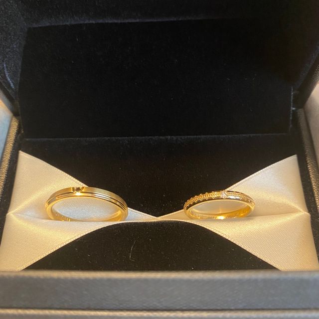 【エクセルコダイヤモンド(EXELCO DIAMOND)の口コミ】 お互いがそれぞれ、リングの好きなデザインを一から選べたので、満足でき…