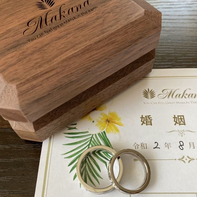 【Makana(マカナ)の口コミ】 ハワイアンジュエリーにずっと憧れがありました。リングの彫もすごくきれ…