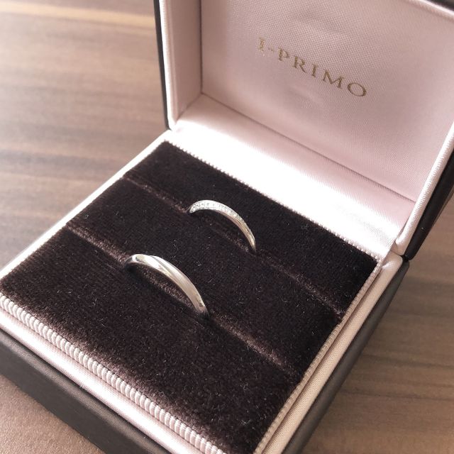 【アイプリモ(I-PRIMO)の口コミ】 結婚指輪購入前は、ピンクゴールドの指輪にしたいと、その色一本で考えて…